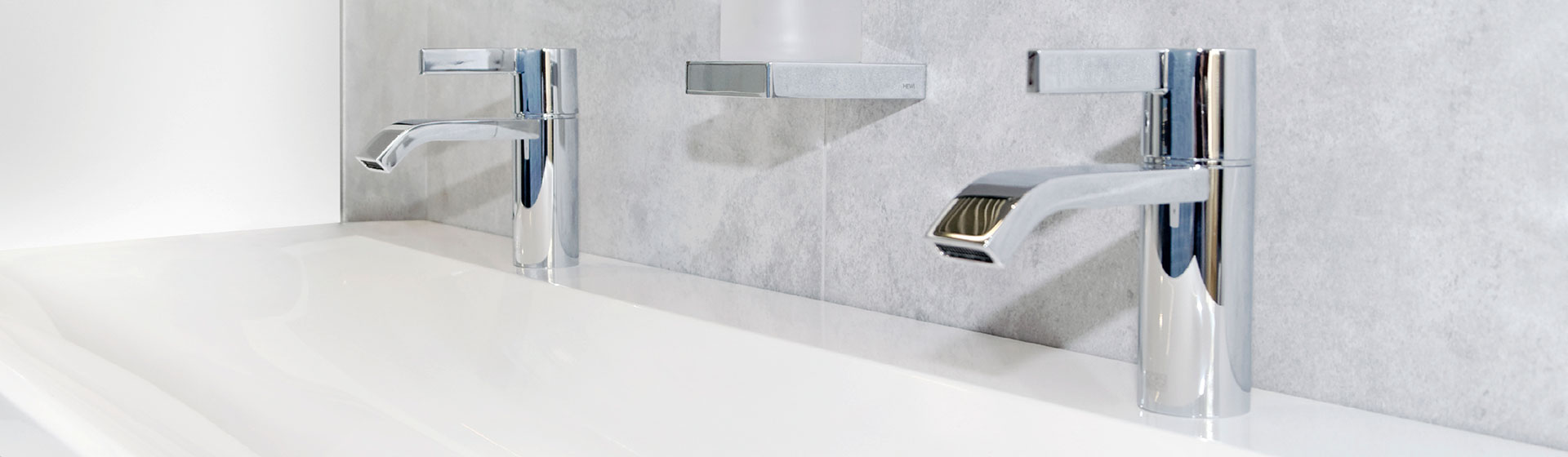 Hochwertige, moderne Waschtischarmaturen.